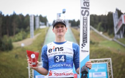Domen Prevc holt sich Sieg zum Auftakt des Sparkassen FIS Continental Cups in Klingenthal