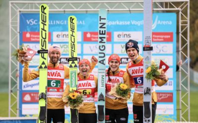 Deutsches Team verteidigt Mixed-Team-Titel in Klingenthal